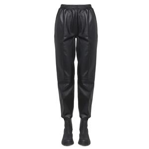 ARMA Faux Leather Jogger Pants Women BLACK